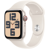 Apple Watch SE GPS + Cellular 40mm Starlight Aluminium Case with Starlight Sport Band - S/M,Model A2725