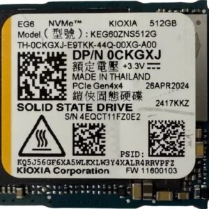 Kioxia 512GB M.2 2230 NVMe PCIe Gen4x4 SSD