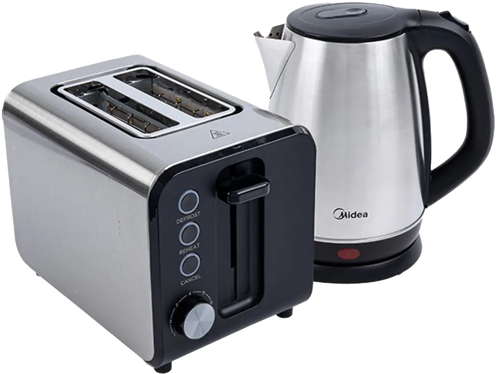 210520266a0f13ad13c80.jpeg Midea Deluxe Stainless Kettle and 2 Slice Toaster Breakfast Pack