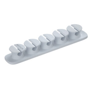 CO110 Cable Organizer Clips - 5 Bays, 4 Storage Compartments - Blue
